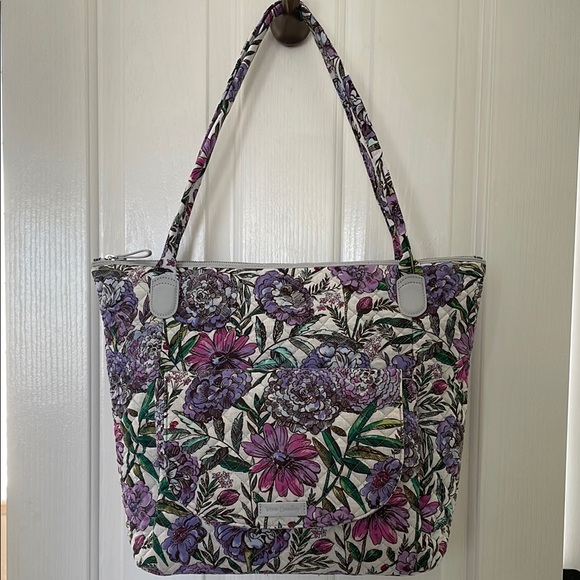 Vera Bradley Handbags - Vera Bradley Purple Floral Tote Bag